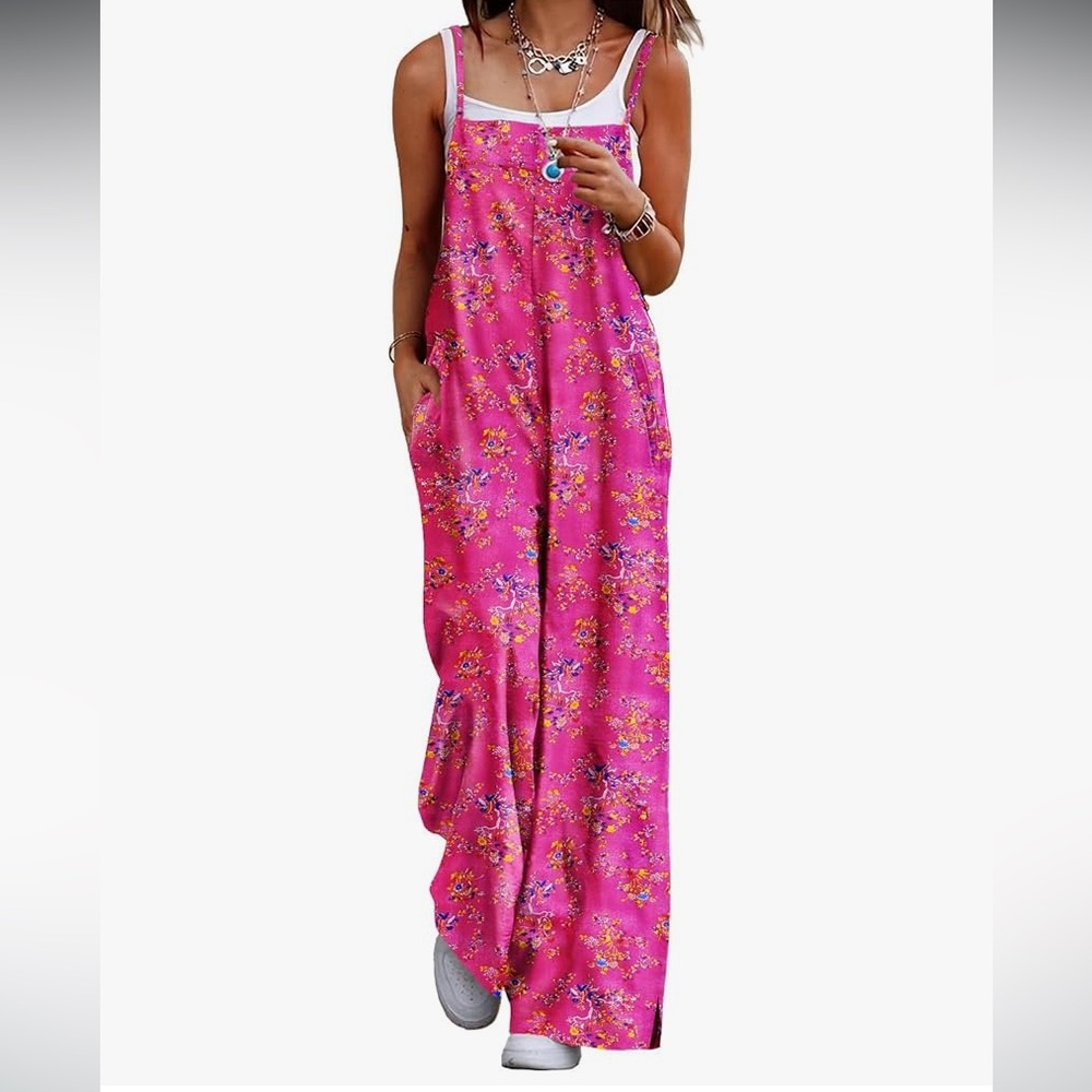 Floral Pink Jumpsuit